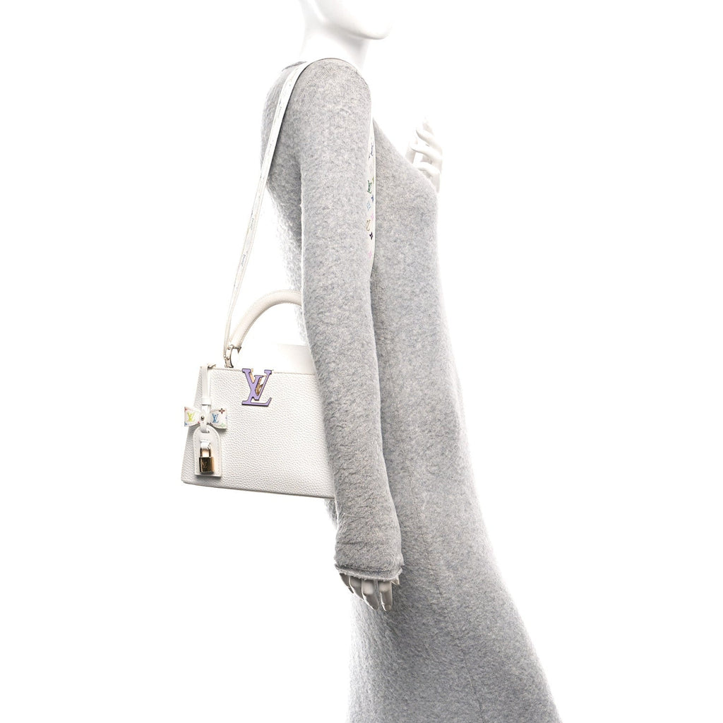 LV X TM Taurillon BB Capucines Blanc