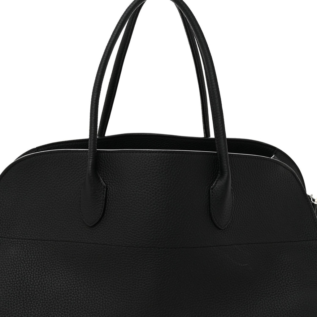 Matte Grained Calfskin EW Margaux Black