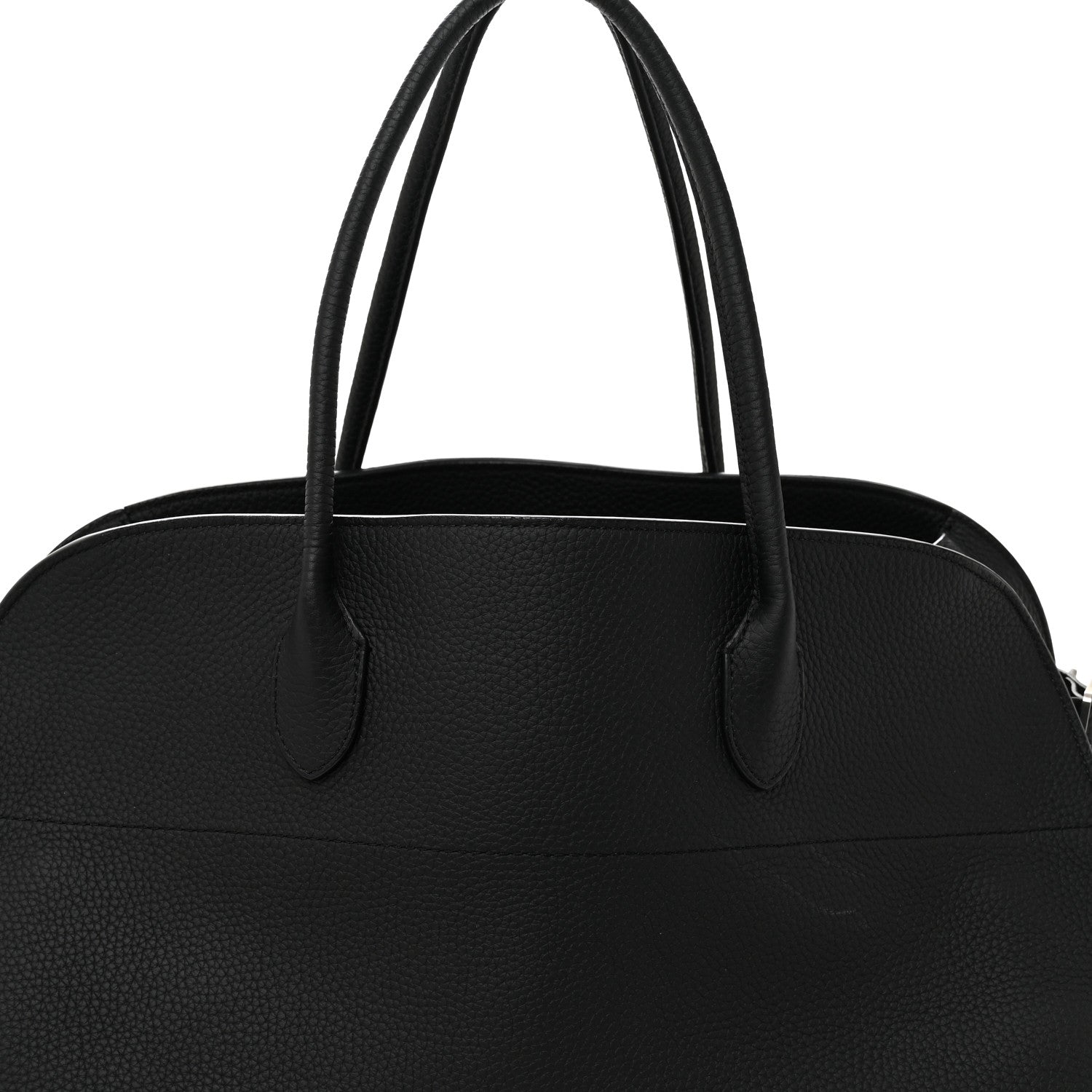 Matte Grained Calfskin EW Margaux Black