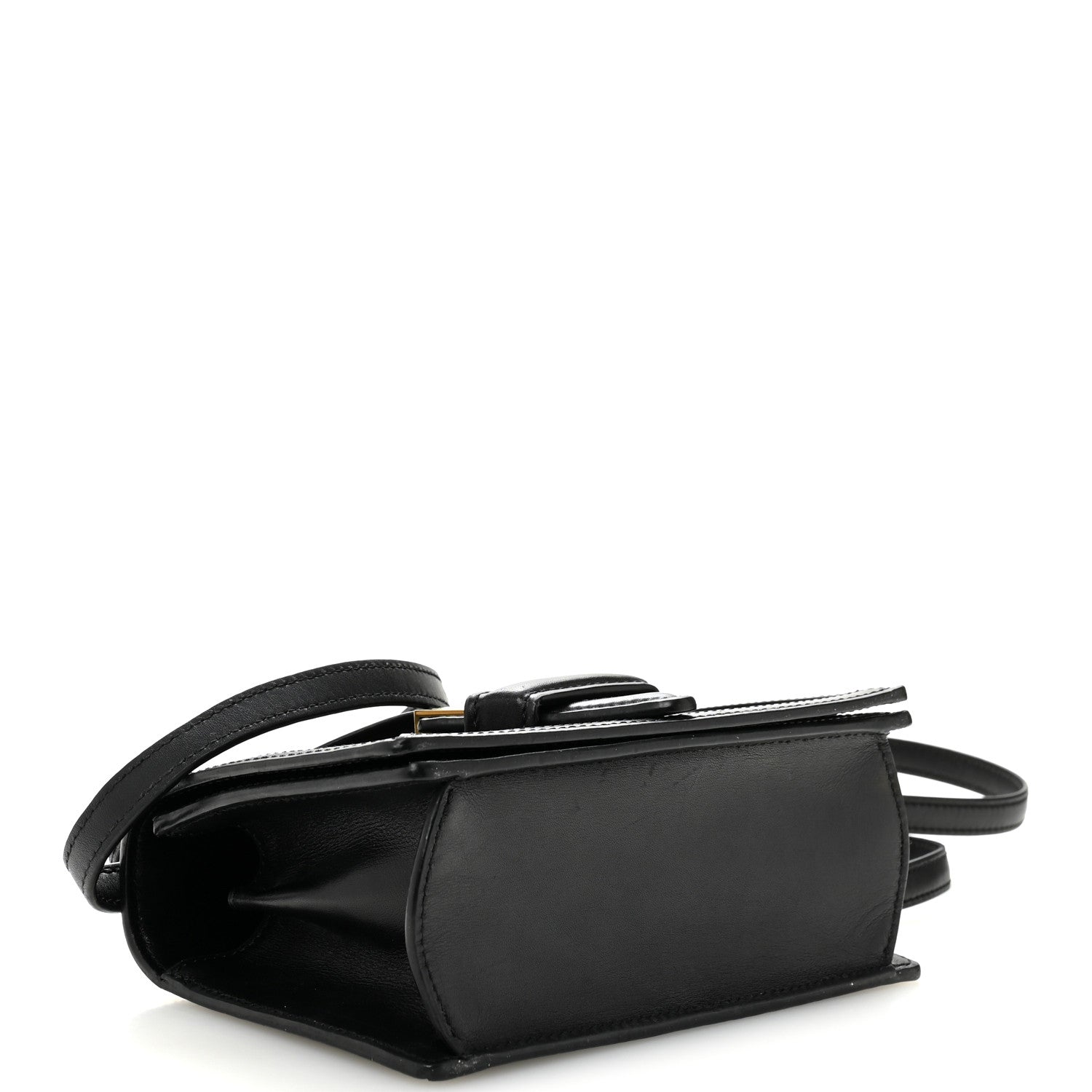 Calfskin Small Barcelona Shoulder Bag Black