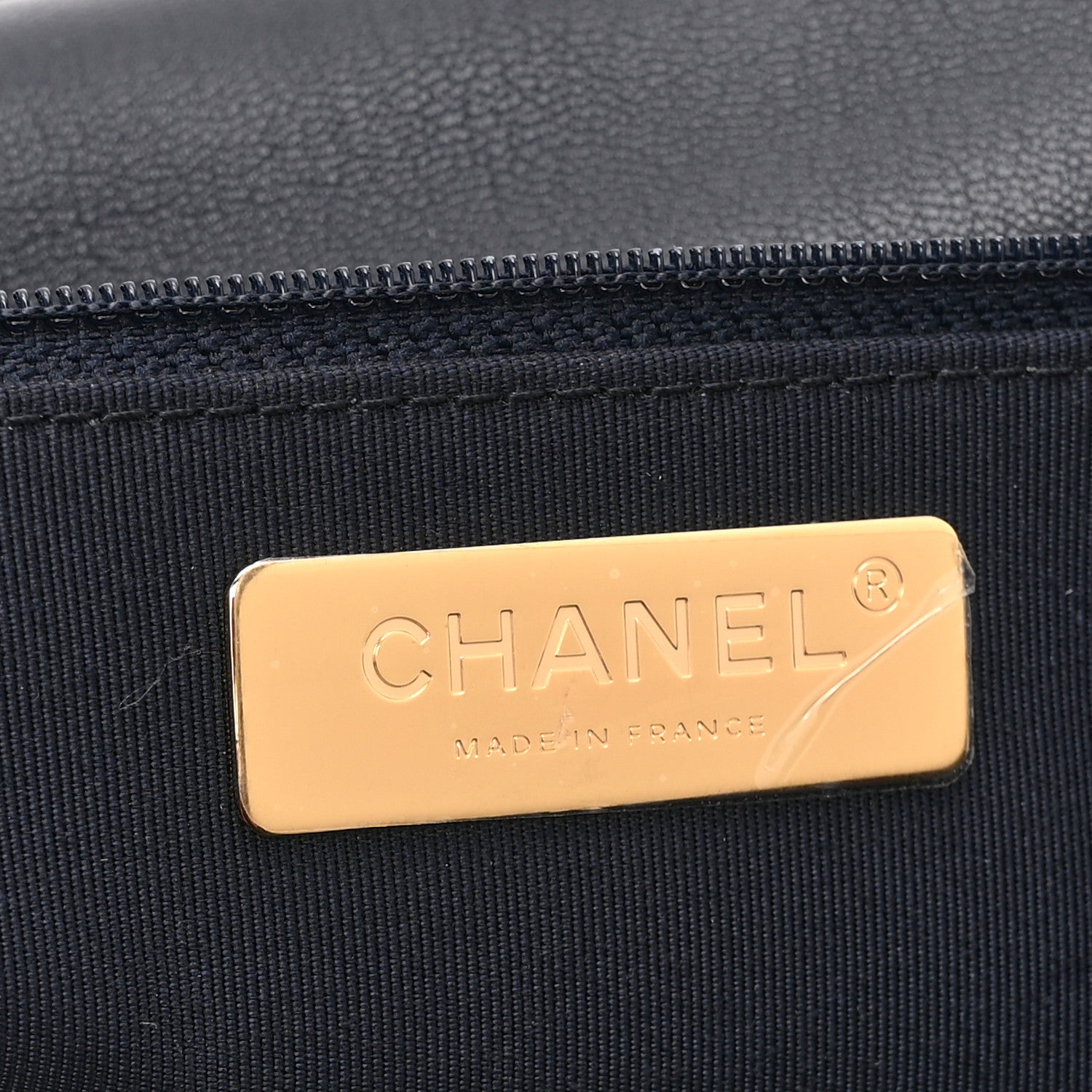 Lambskin Quilted Large Chanel 19 Flap Navy Blue