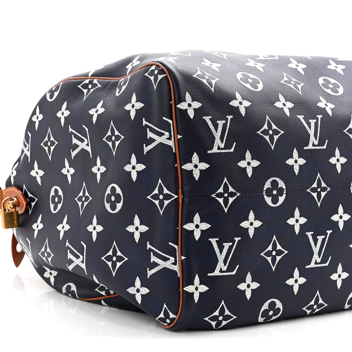 Calfskin Monogram Speedy P9 Bandouliere 50 Indigo