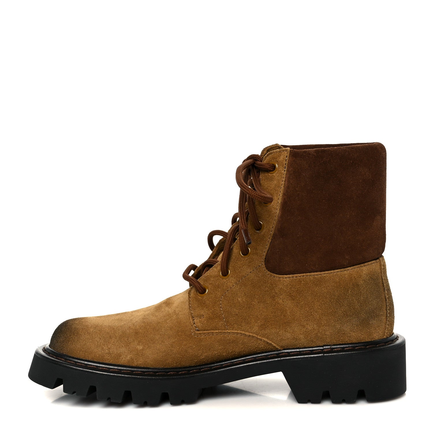 Suede Mens Sierra Combat Boots 41 Tobacco Brown