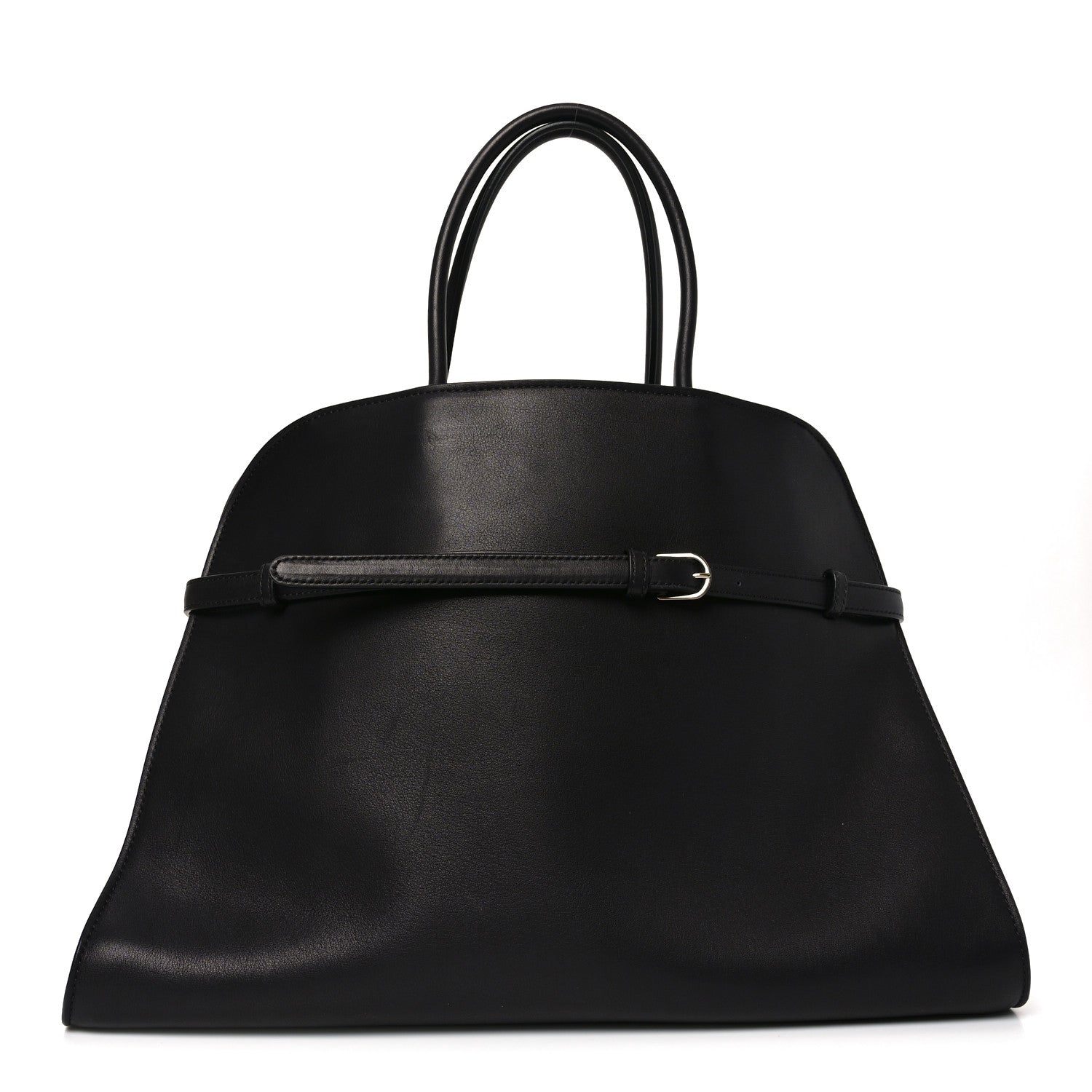Polished Saddle Calfskin Soft Margaux Belt 15 Black