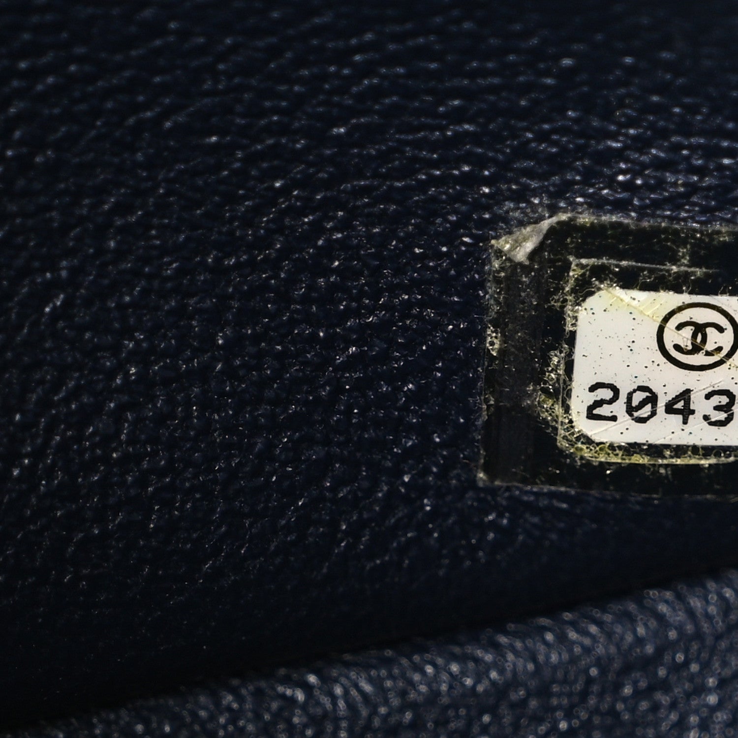 Lambskin Quilted Jumbo Double Flap Navy