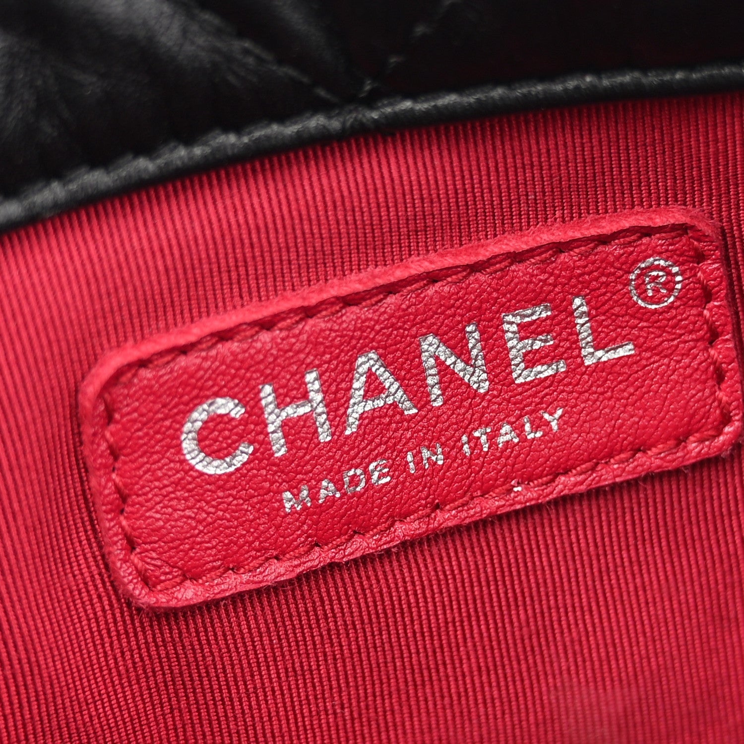 Aged Calfskin Quilted Small Gabrielle Backpack Black