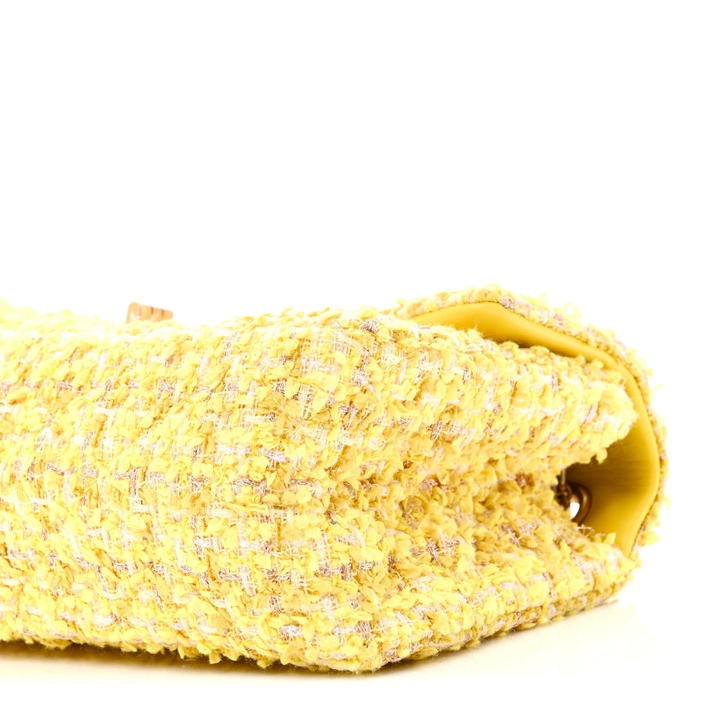 Tweed Quilted 2.55 Reissue Mini Flap Yellow