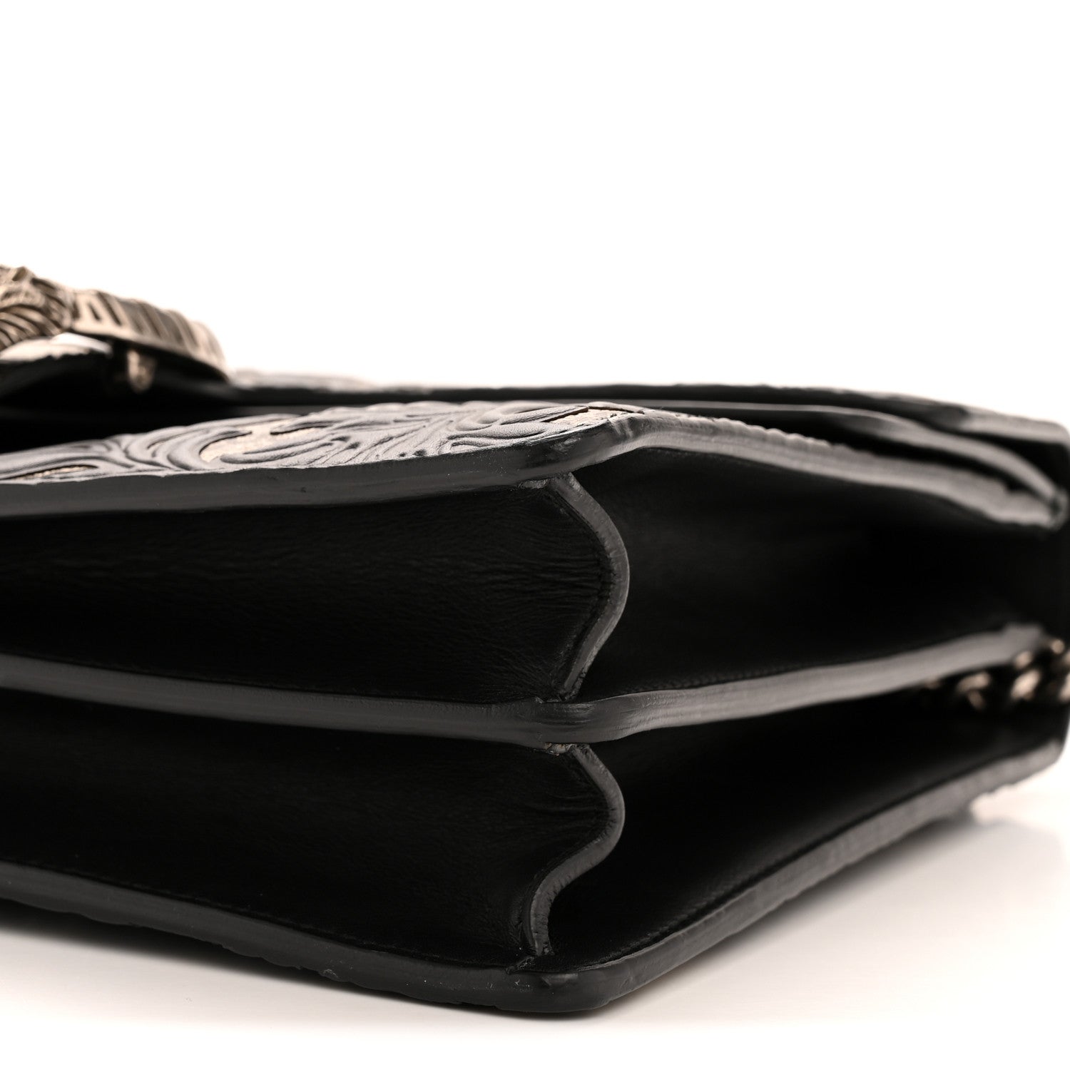 GG Supreme Monogram Arabesque Medium Dionysus Shoulder Bag Black