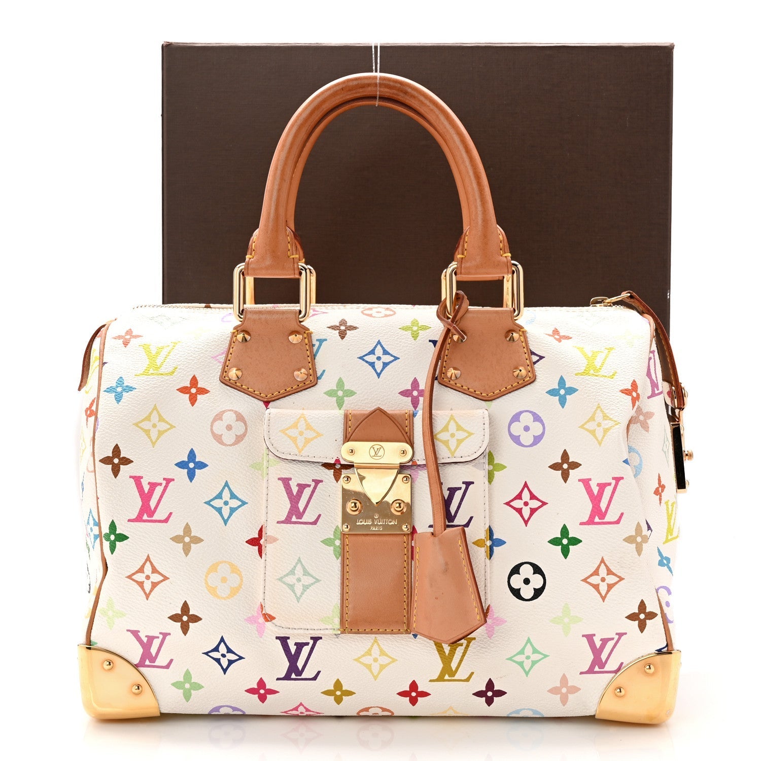 Monogram Multicolor Speedy 30 White