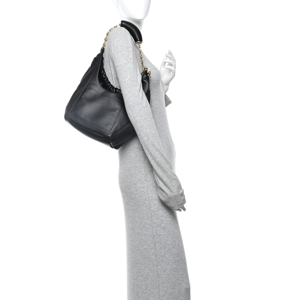 Nappa Small Squeeze Bag Black