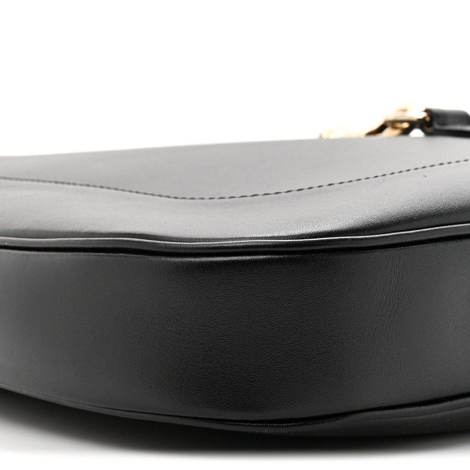 Ancora Calfskin Medium Jackie Shoulder Bag Black