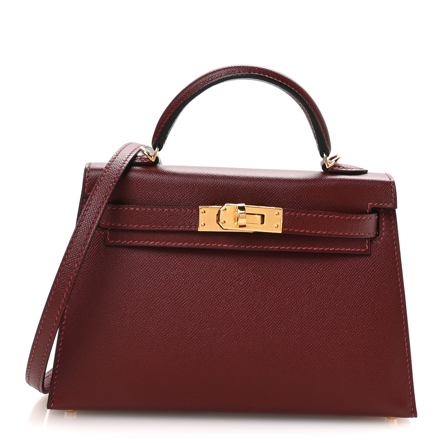 Madame Calfskin Mini Kelly Sellier 20 Rouge H