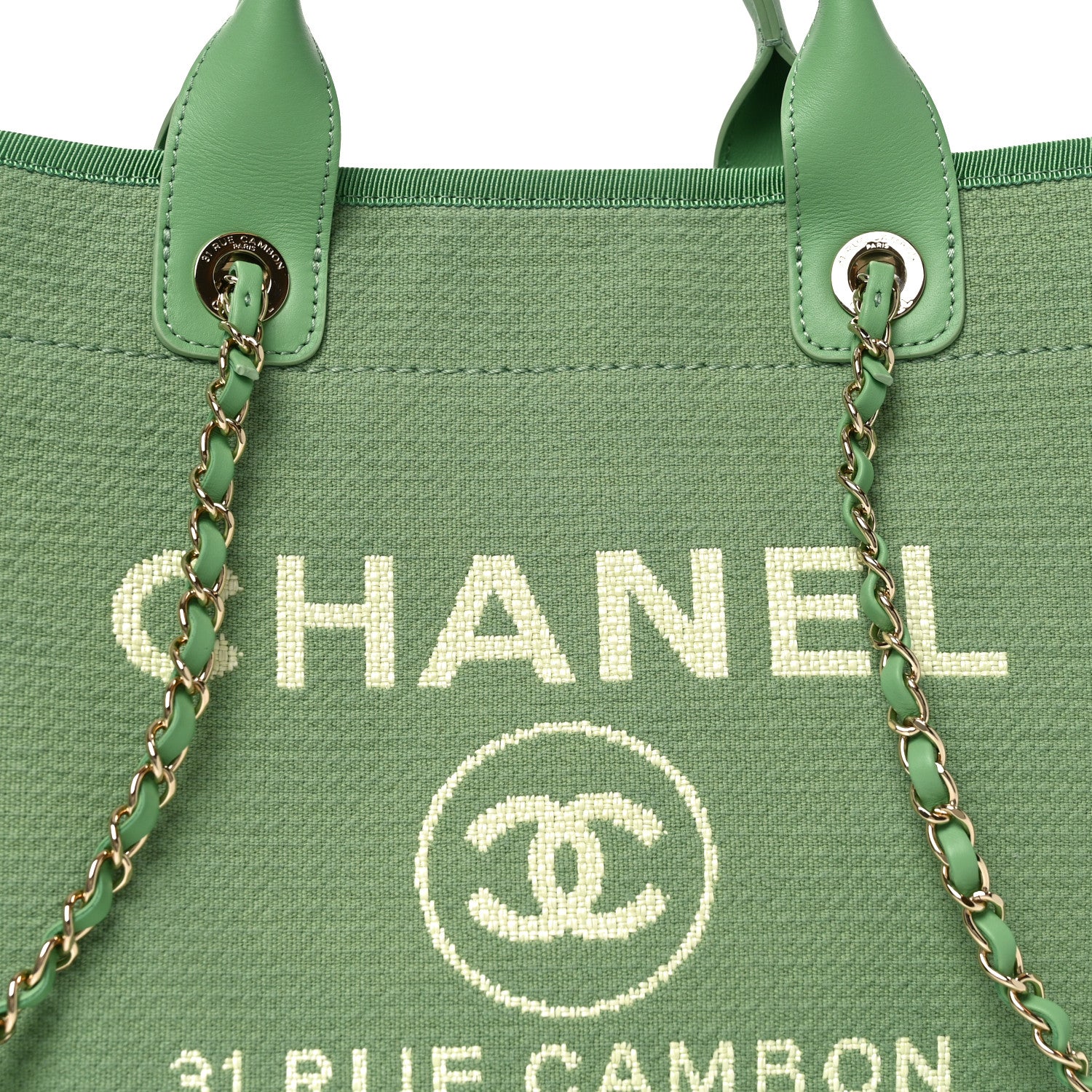 Mixed Fibers Small Deauville Tote Green