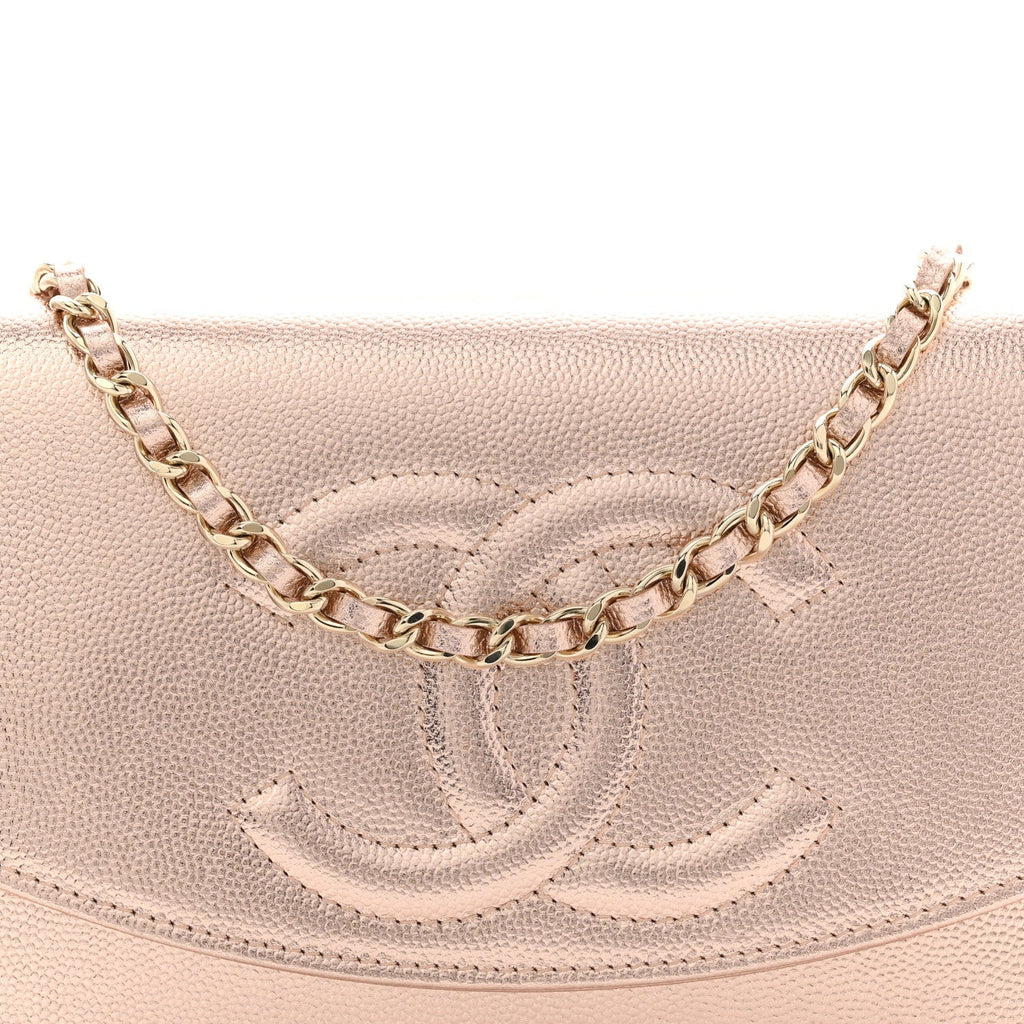 Metallic Caviar Timeless CC Wallet On Chain WOC Copper