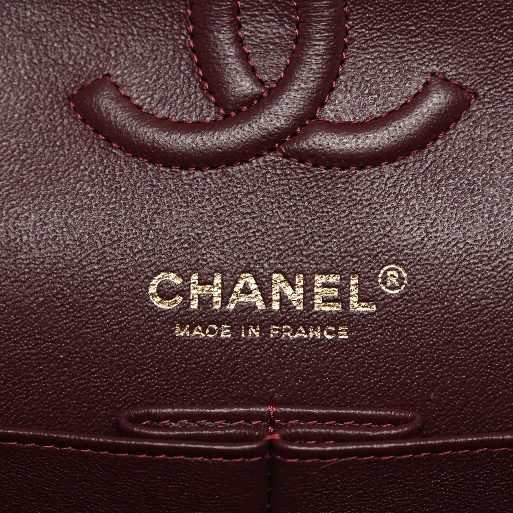 Lambskin Quilted Small Double Flap Black