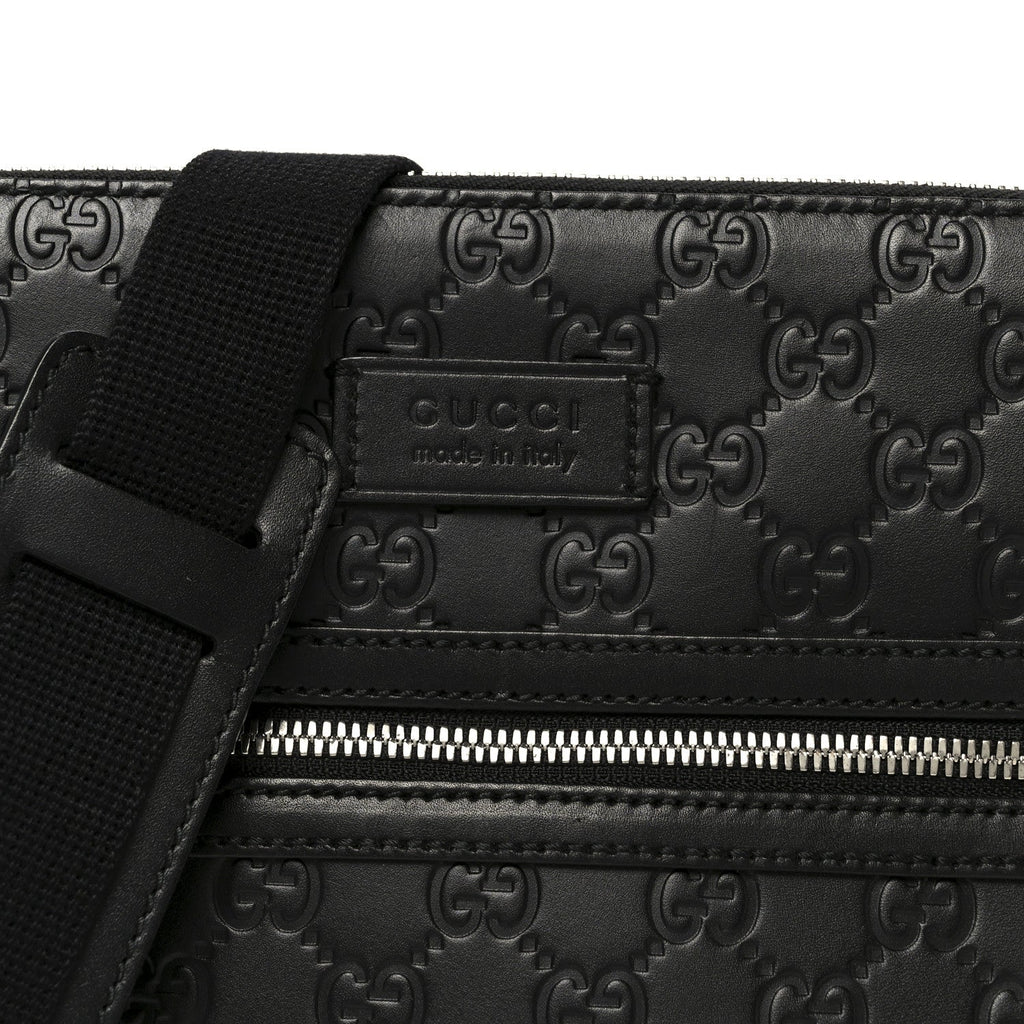 Guccissima Signature Small Messenger Bag Black