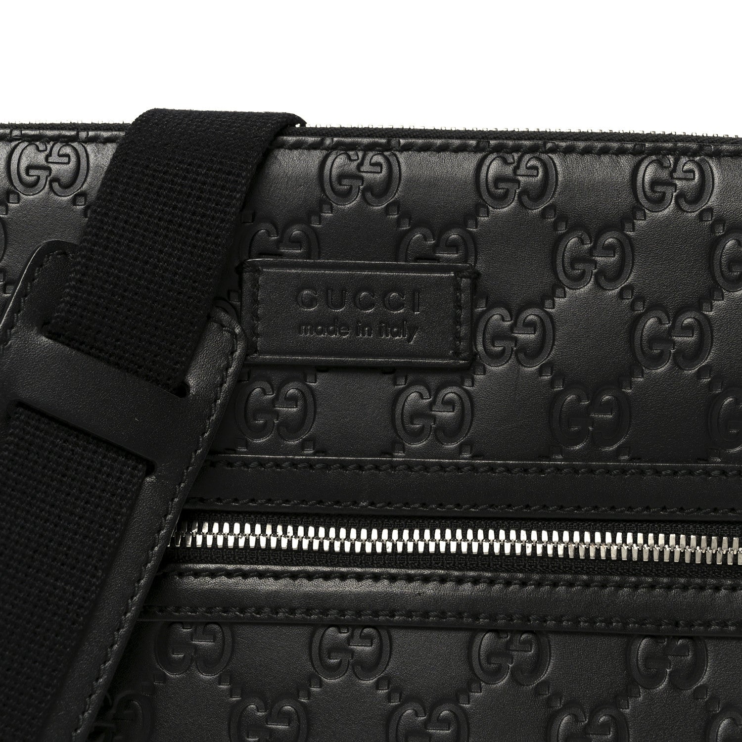 Guccissima Signature Small Messenger Bag Black