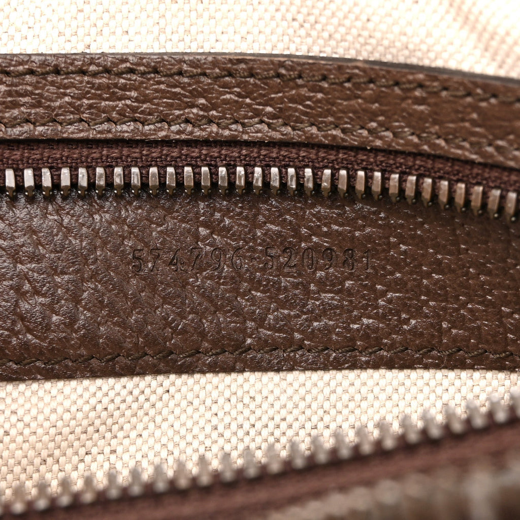 Soft GG Supreme Monogram Medium Ophidia Belt Bag Dark Brown