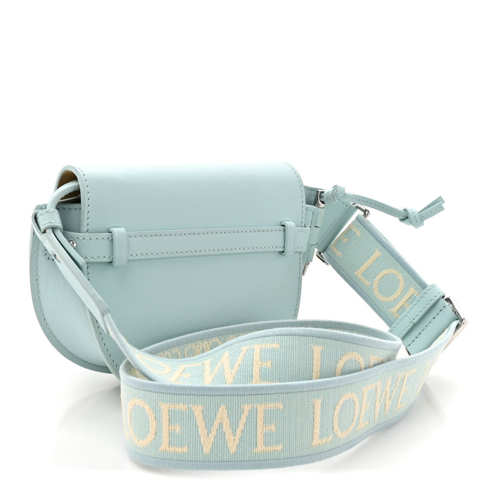 Calfskin Mini Gate Dual Bag Abyss Blue