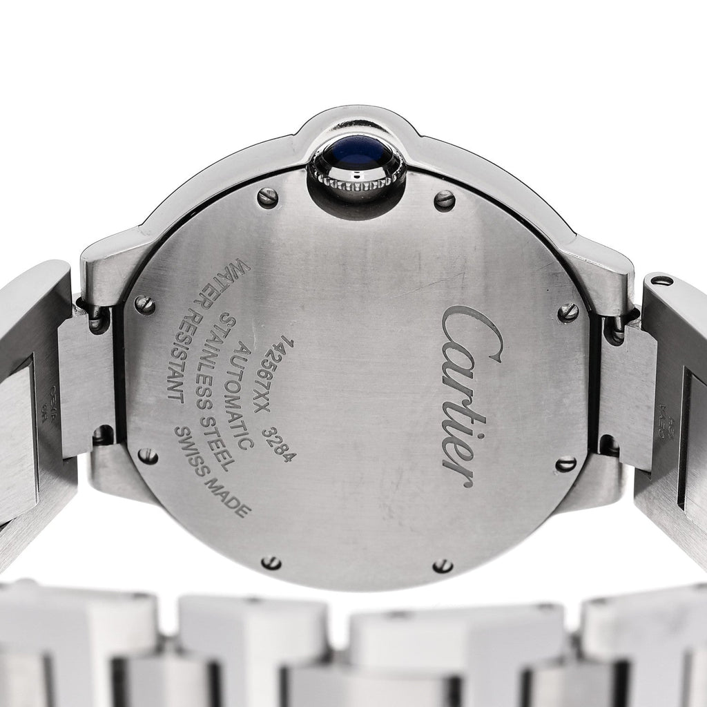 Stainless Steel Diamond Bezel 36mm Ballon Bleu De Cartier Automatic Watch