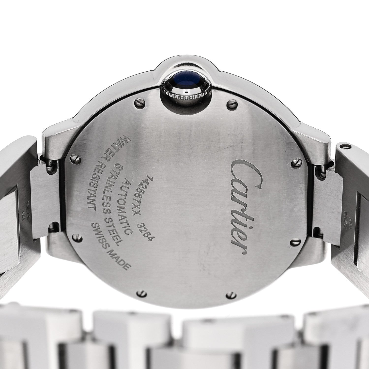Stainless Steel Diamond Bezel 36mm Ballon Bleu De Cartier Automatic Watch