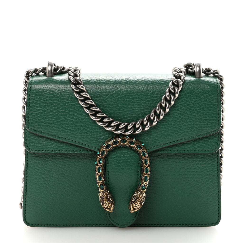 Calfskin Mini Dionysus Shoulder Bag Emerald