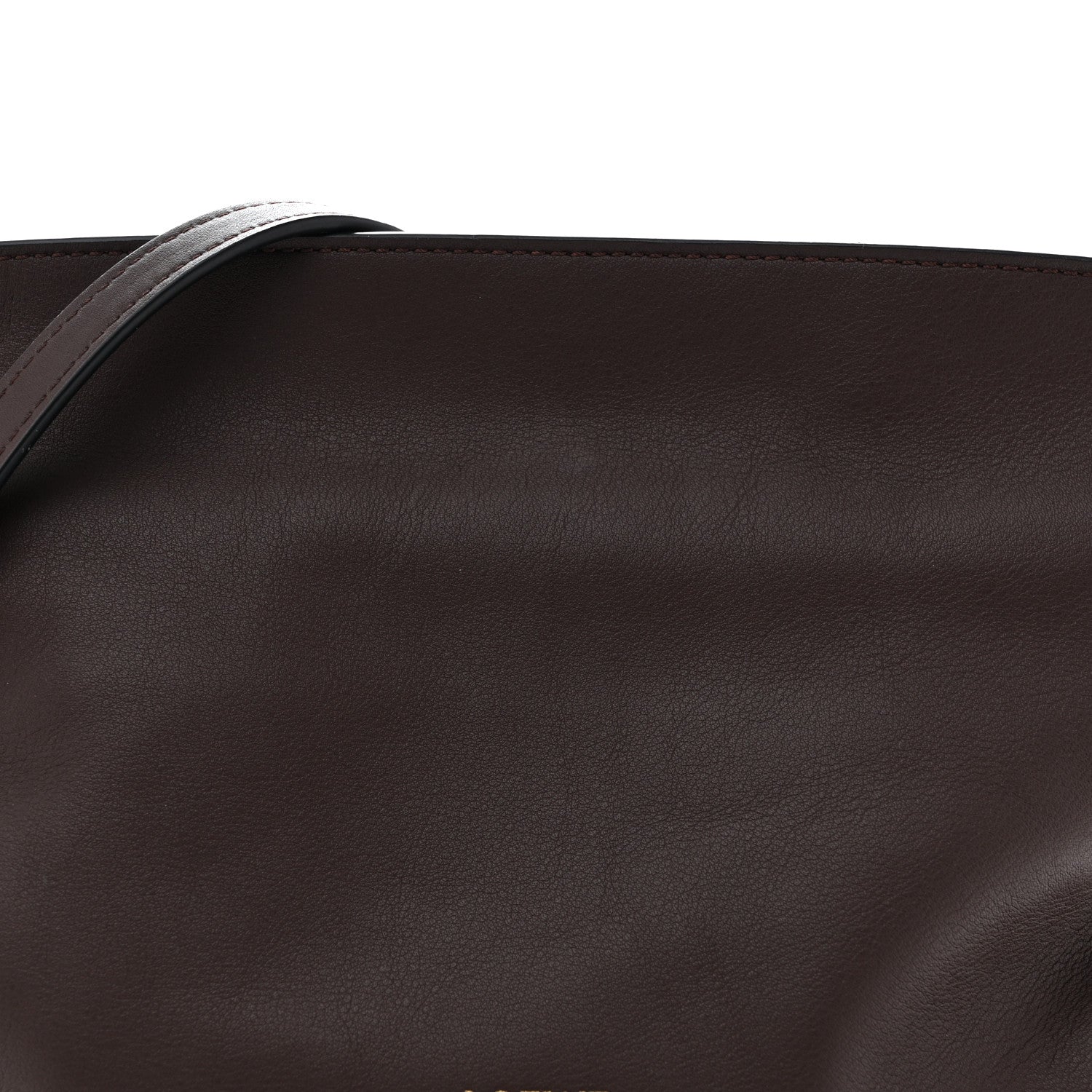 Calfskin Mini Flamenco Knot Clutch Chocolate