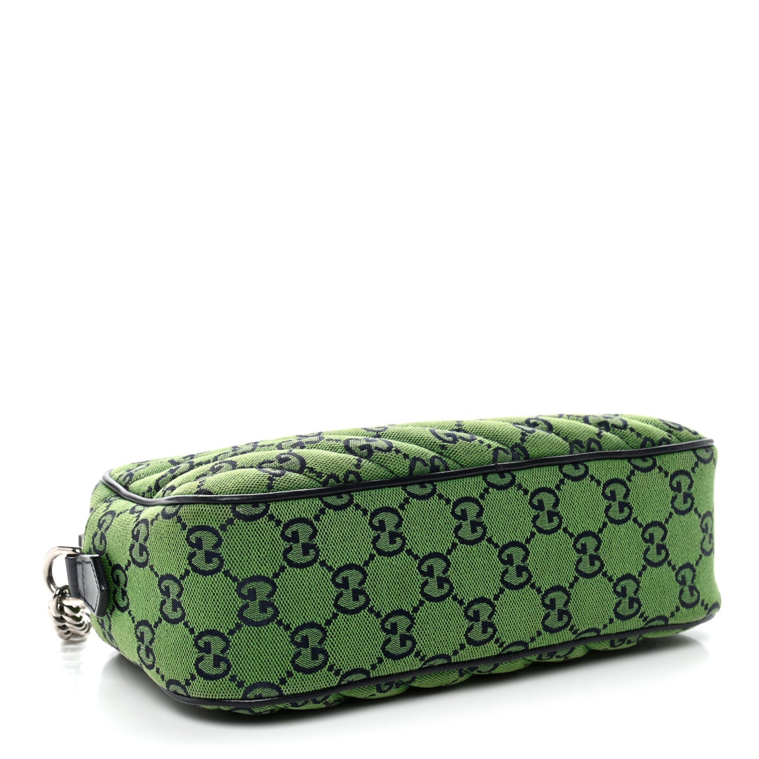 Monogram Multicolor Matelasse Diagonal Small GG Marmont Chain Shoulder Bag Green Blue