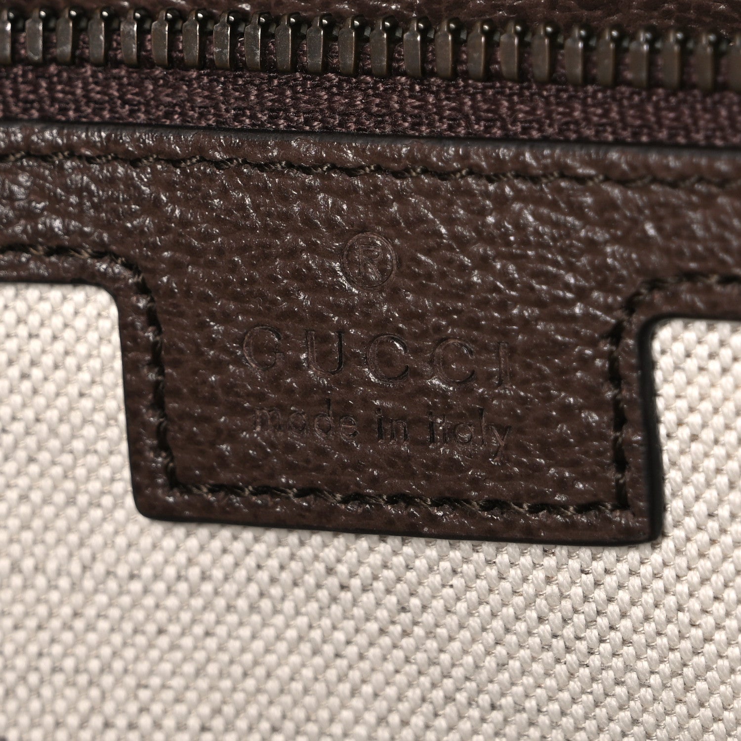 GG Supreme Monogram Textured Dollar Calfskin Web Medium Savoy Bowling Bag Beige Ebony New Acero
