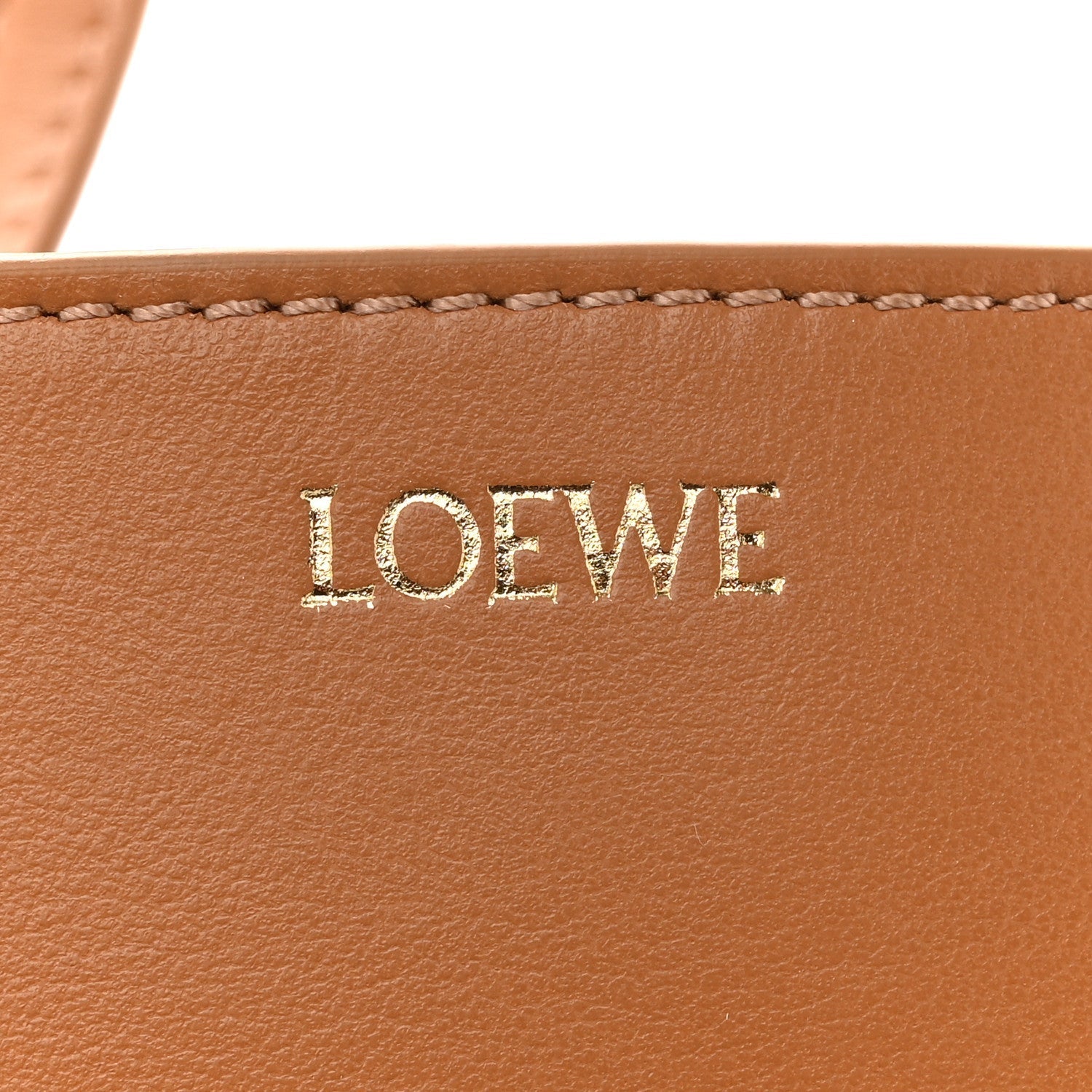 Shiny Calfskin Mini Puzzle Fold Tote Warm Desert