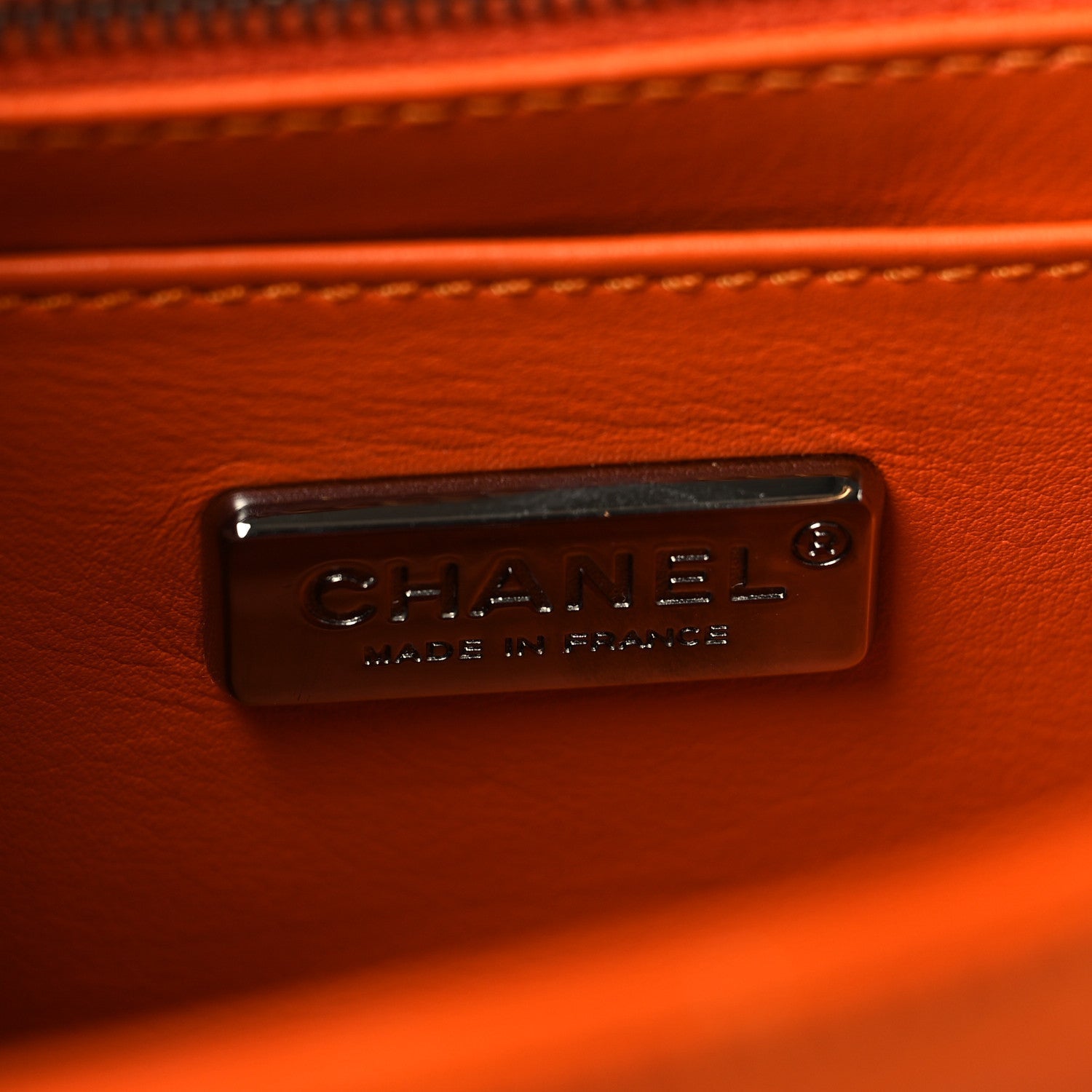 Alligator Mini Rectangular Flap Orange