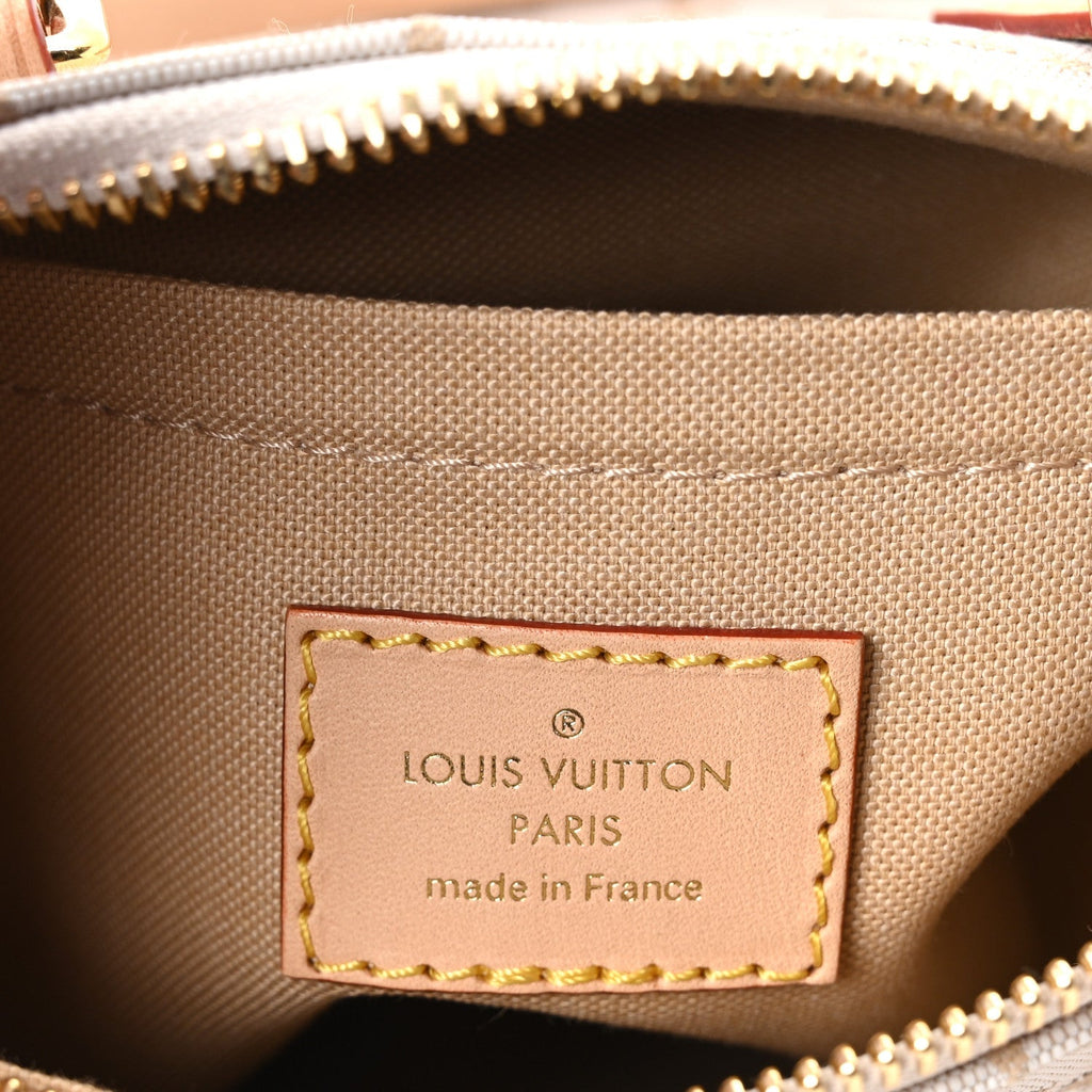 Monogram Mini Jacquard Speedy Bandouliere 20 Mastic Cream