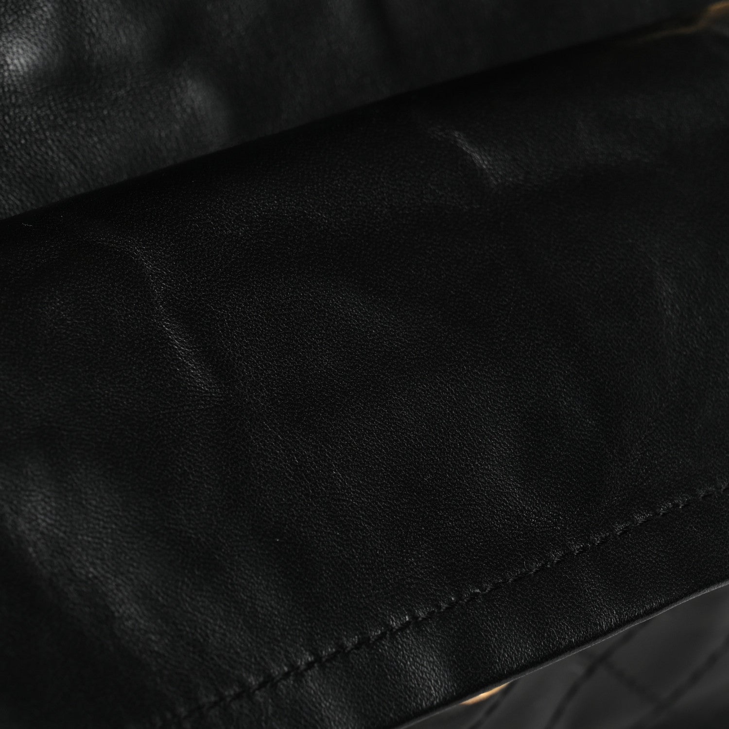 Lambskin Quilted Crush 2.55 Reissue 225 Flap Black