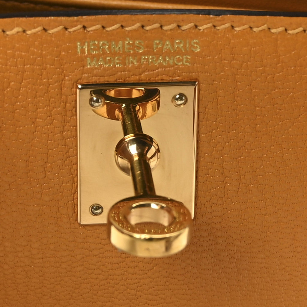 Chevre Chamkila Mini Kelly Sellier 20 Jaune D'or
