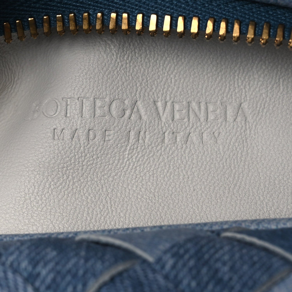 Nappa Denim Effect Intrecciato Mini Jodie Denim