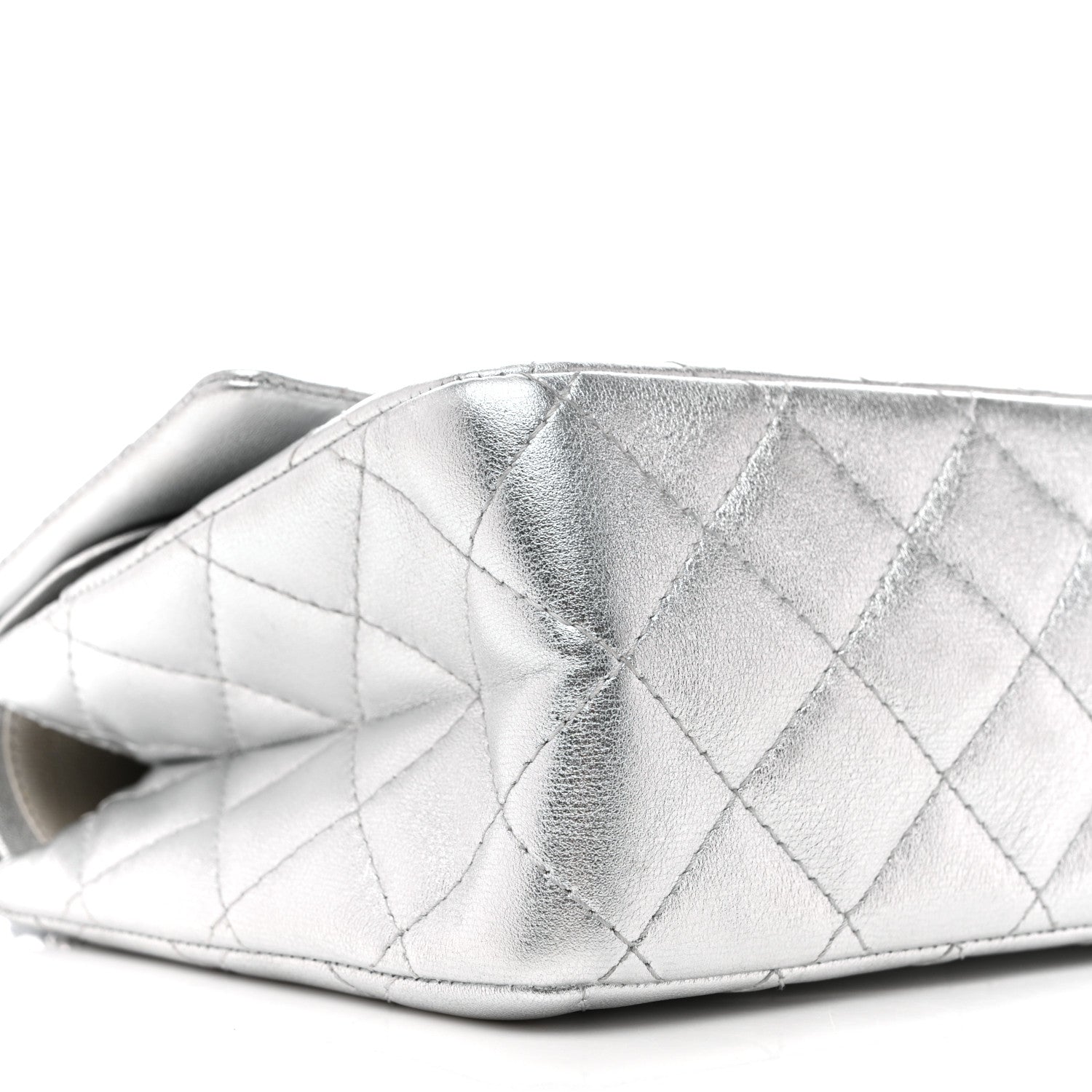 Metallic Lambskin Quilted 2.55 Reissue 226 Flap Silver