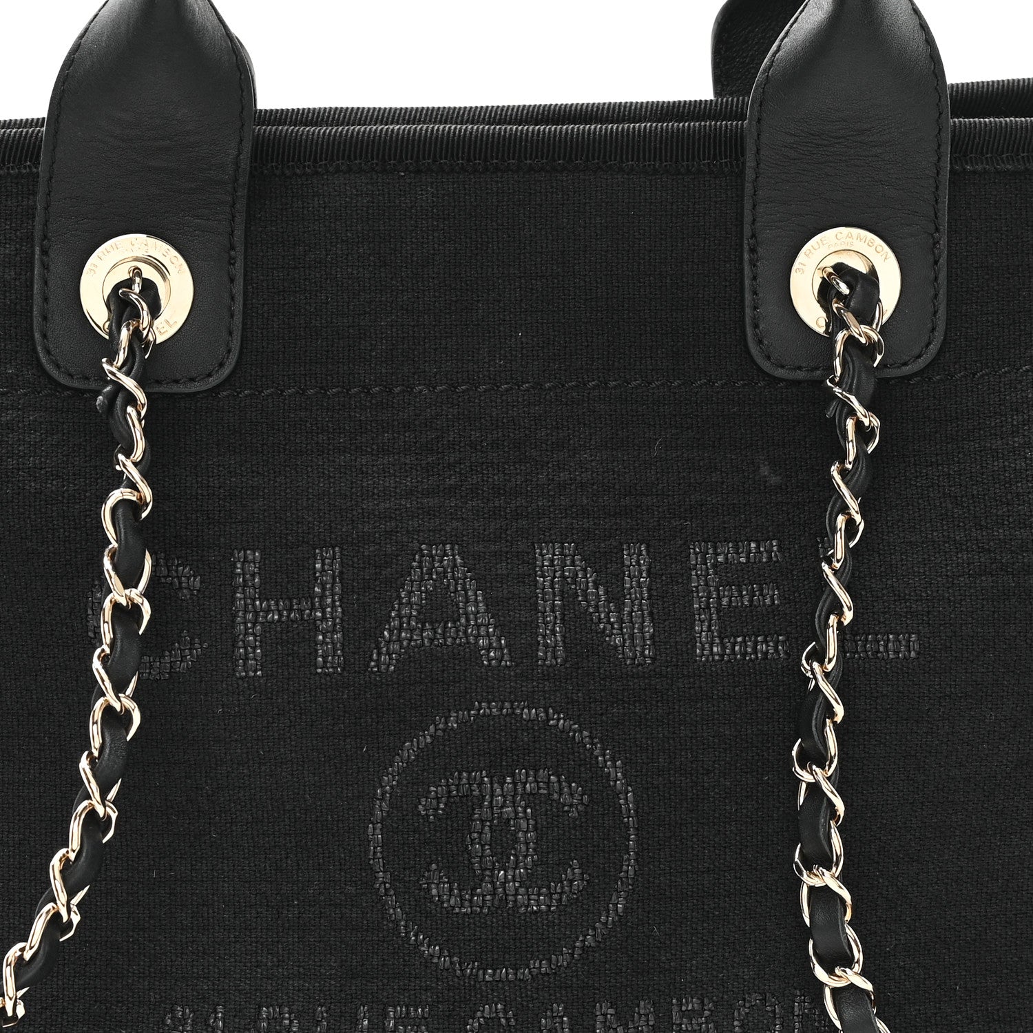 Mixed Fibers Small Deauville Tote Black
