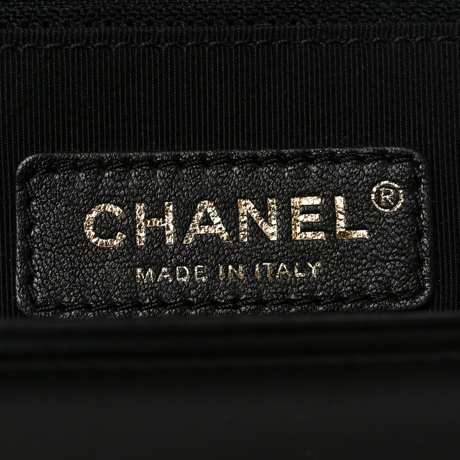 Lambskin Quilted Large Boy Flap Black