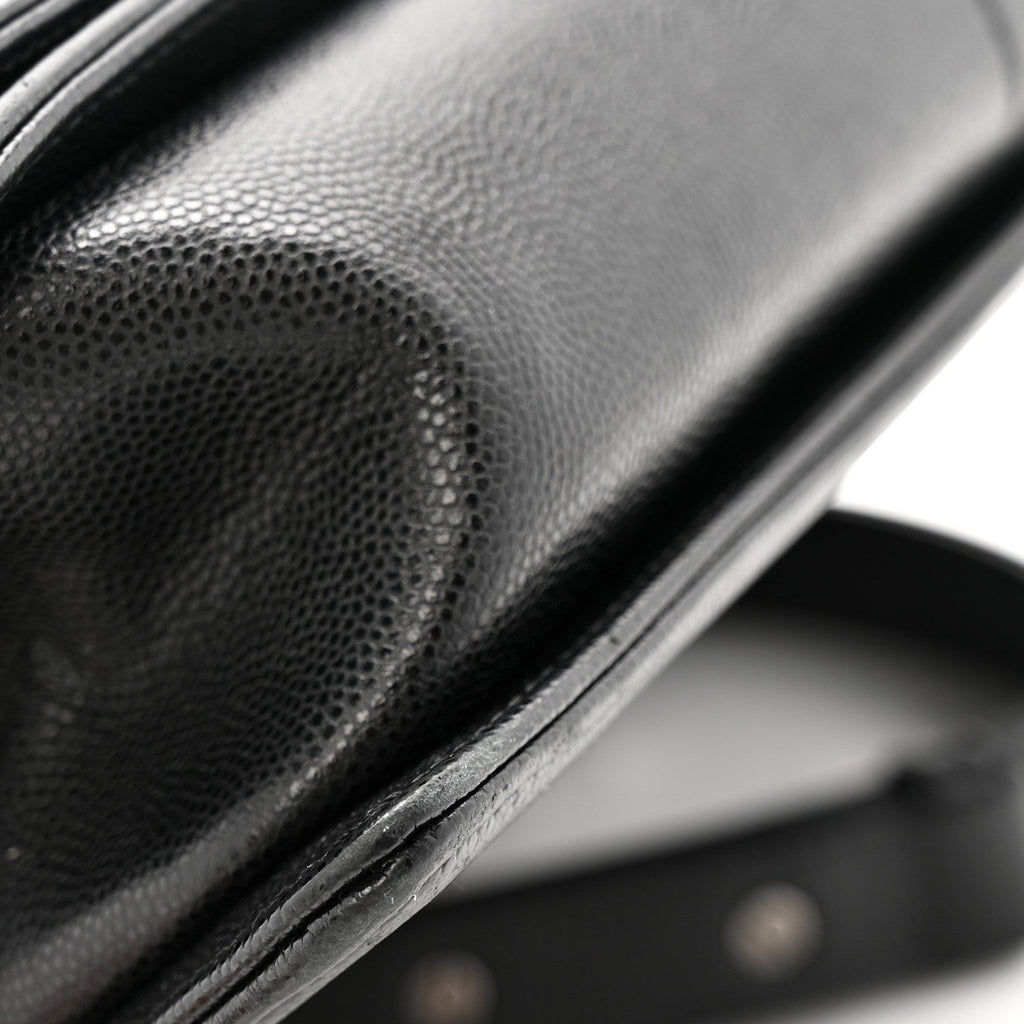 Caviar Quilted Medium Boy Flap Black