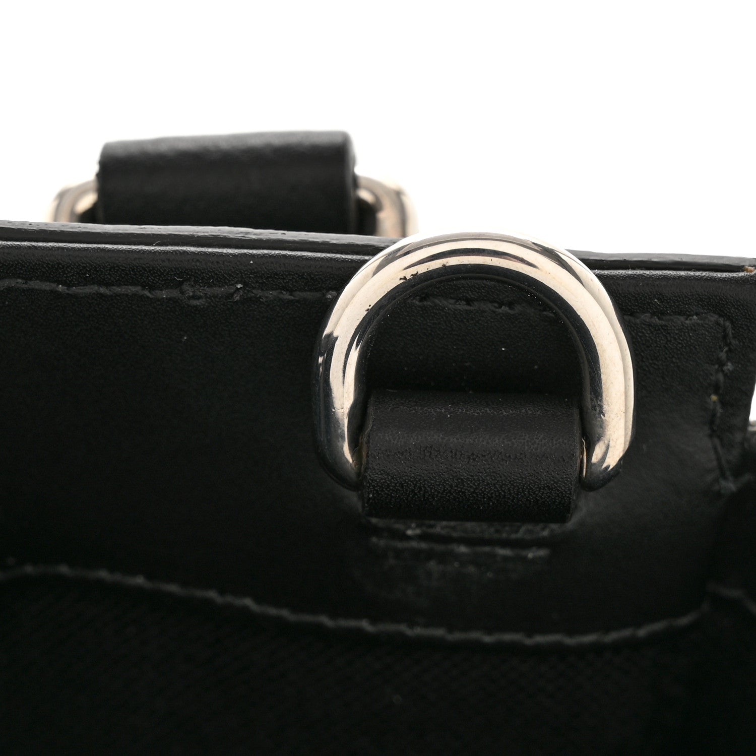 GG Supreme Monogram Appia Calfskin Web Mini Tote Bag Black