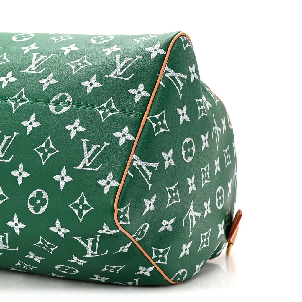 Calfskin Monogram Speedy P9 Bandouliere 40 Green