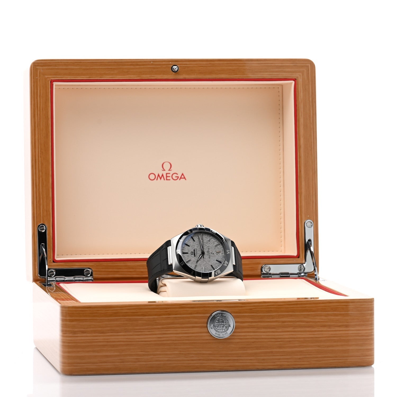 Stainless Steel Alligator 41mm Constellation Co-axial Master Chronometer Automatic Watch Grey 131.33.41.21.06.001