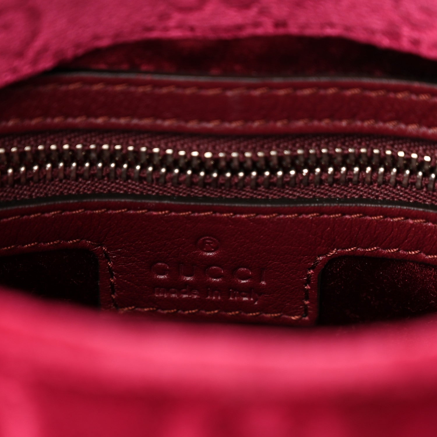 New Velvet Ashmir GG Monogram Small Jackie 1961 Hobo Red