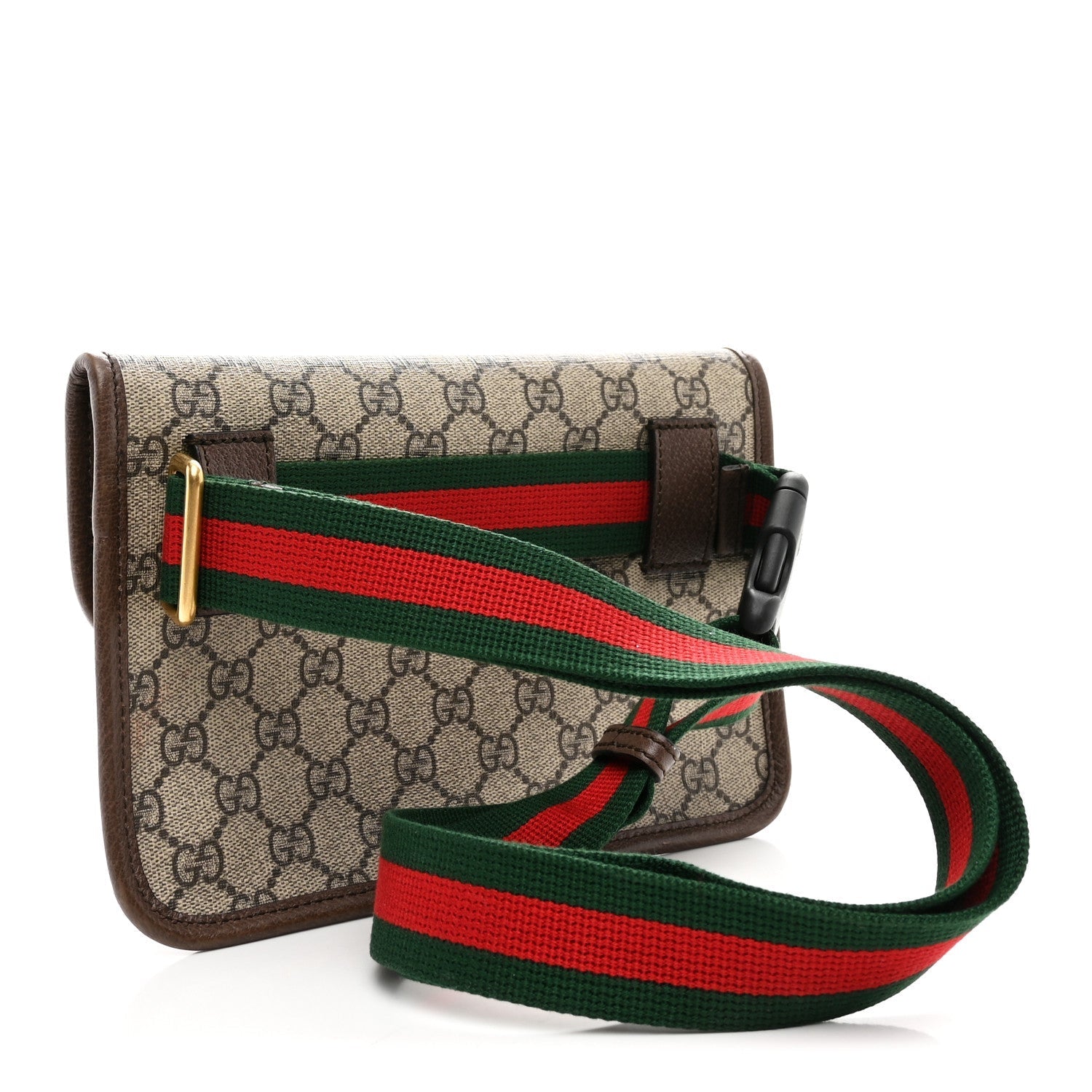 GG Supreme Monogram Neo Vintage Web Belt Bag Brown