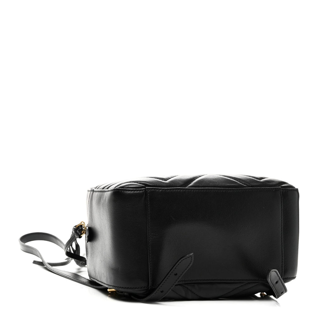 Calfskin Matelasse GG Marmont Dome Backpack Black