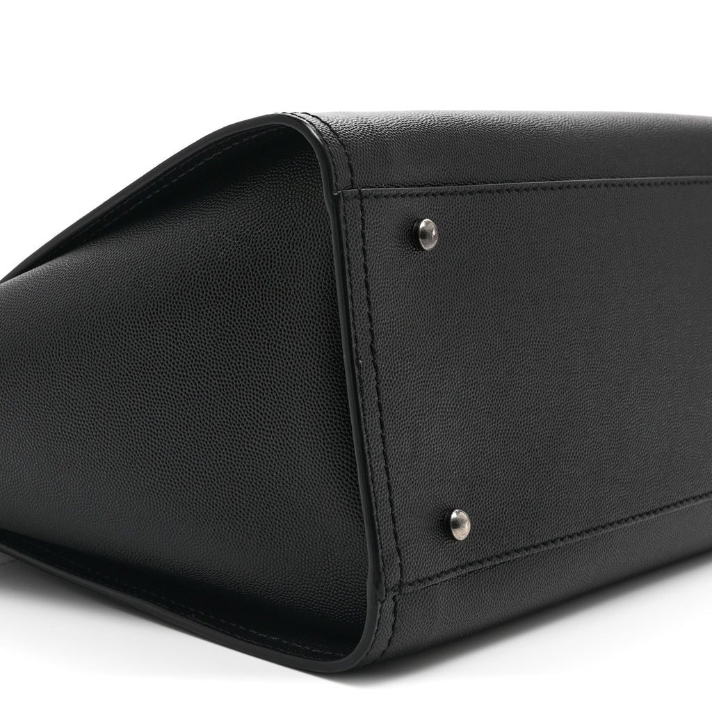 Caviar Small Studded Deauville Tote Black