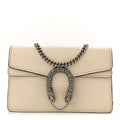 Dollar Calfskin Crystal Super Mini Dionysus Shoulder Bag Mystic White Black Diamond