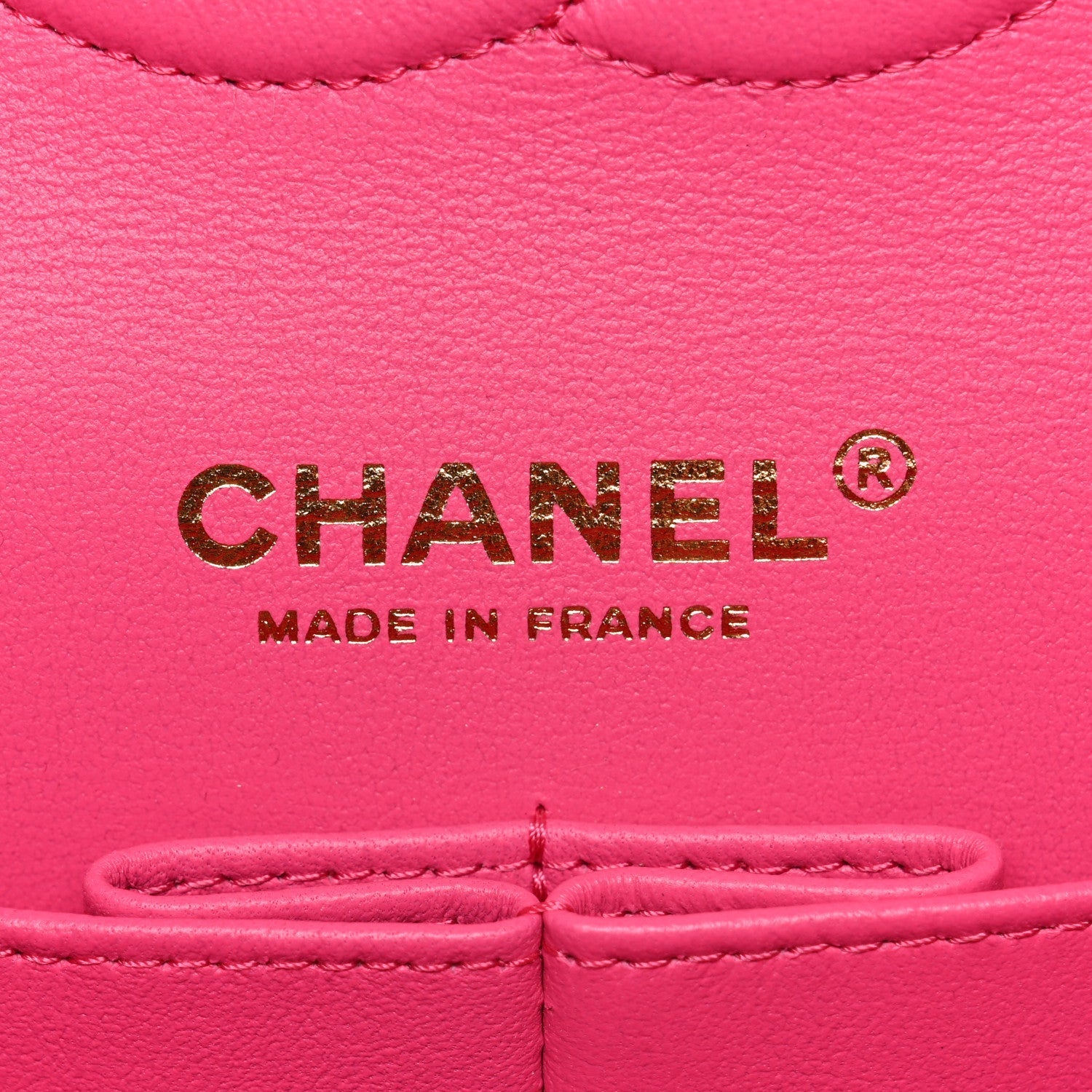 Caviar Quilted Medium Double Flap Dark Pink