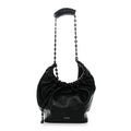 Mellow Nappa Small Monochrome Squeeze Bag Black