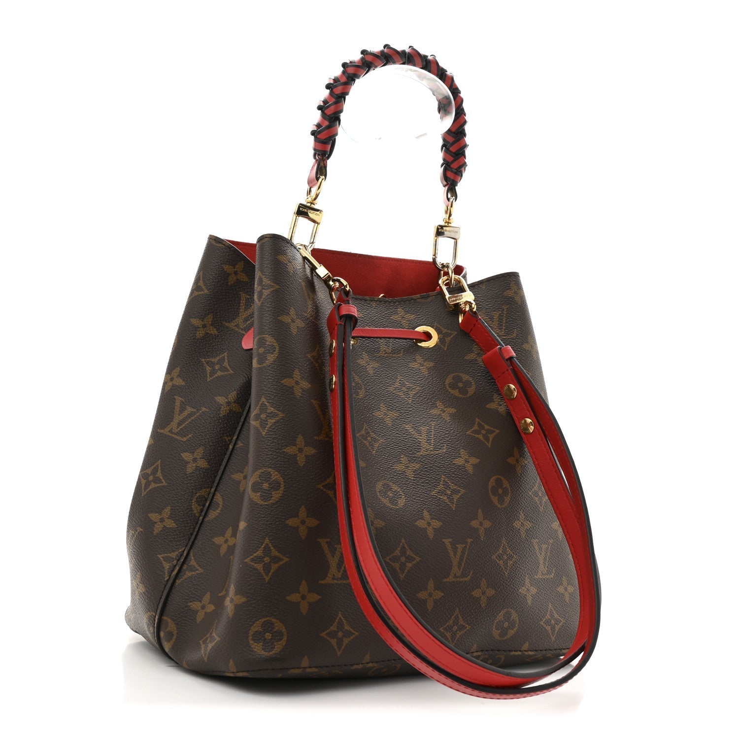 Monogram Braided Neonoe Coquelicot